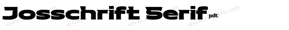 Josschrift Serif字体转换
